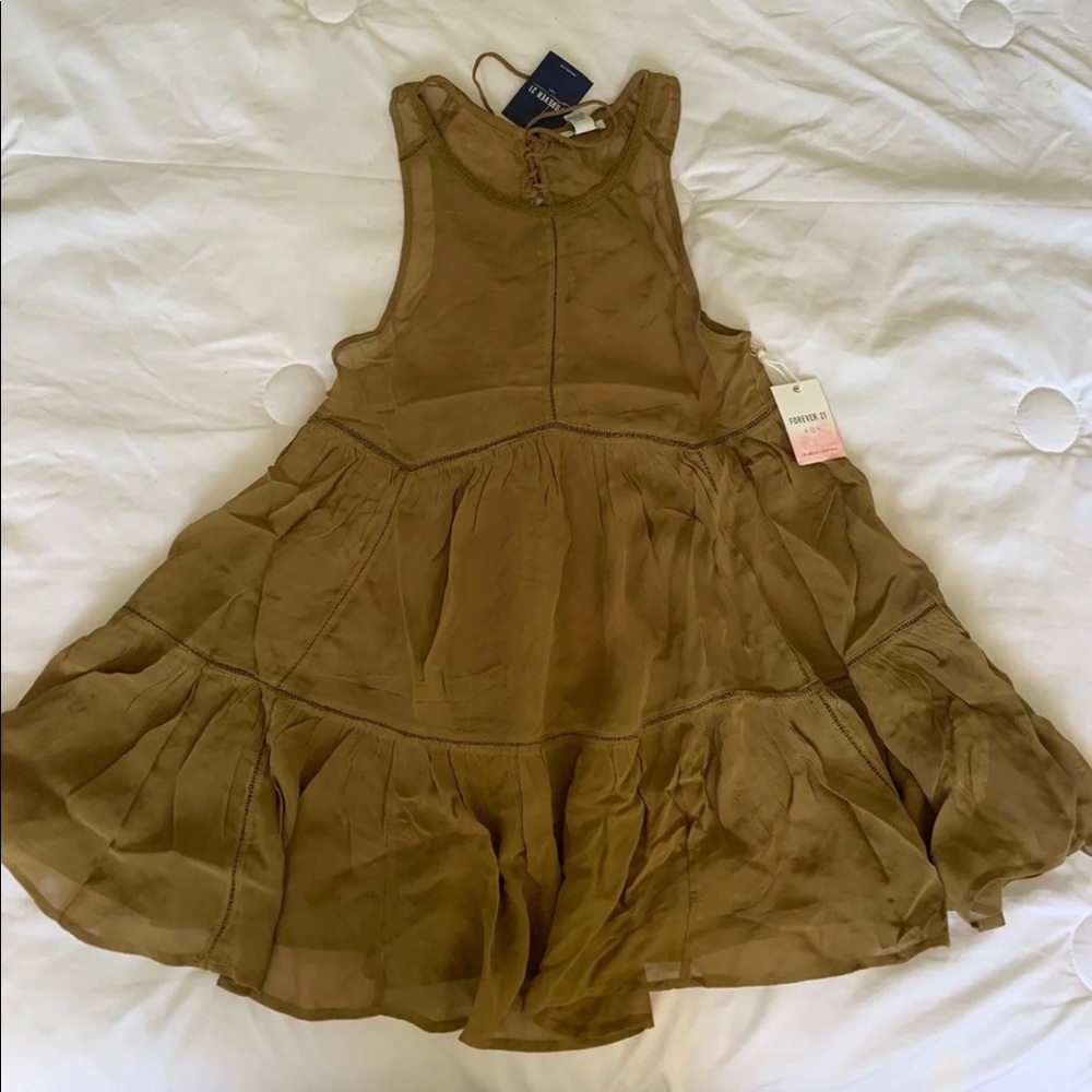 Green Sheer Babydoll Dress